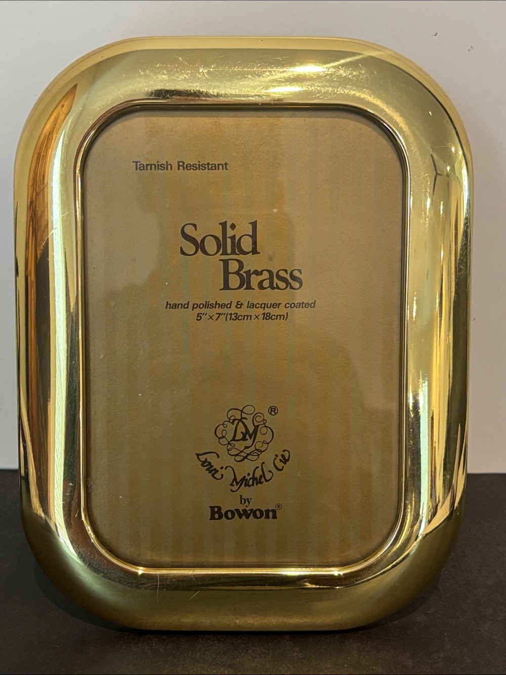Bowon Solid Brass Frame - Polished Gold Finish